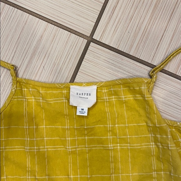 Harper Gold and White Cropped Wrap Tank Top - Picture 7 of 7